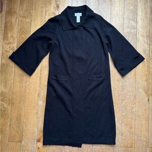 Soft Surroundings Black Wool Long Length Cardigan Small